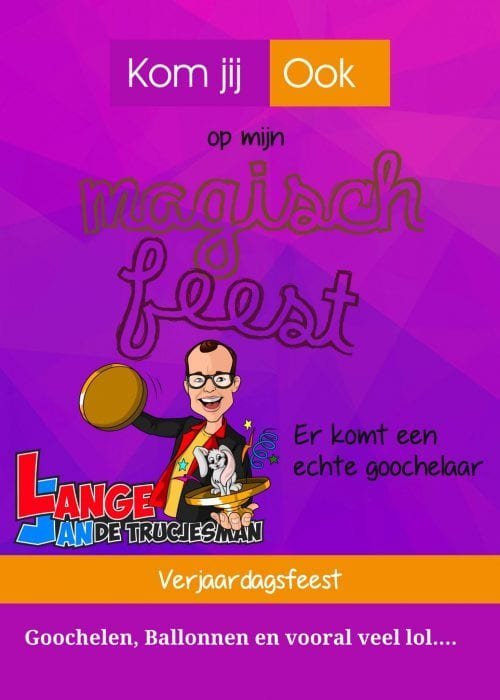 Uitnodigingen kinderfeestje