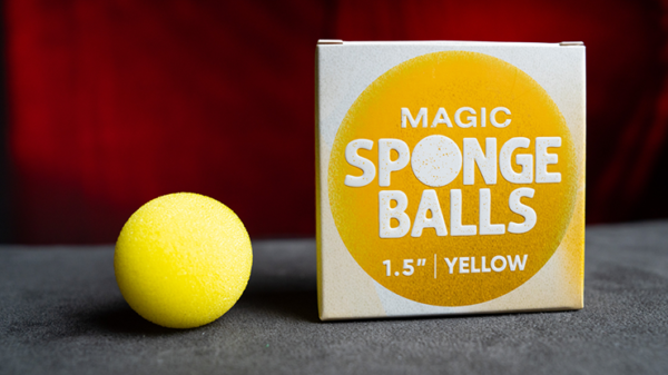 Magic Sponge Balls 1.5 inch GEEL by Murphy's Magic (4 stuks)